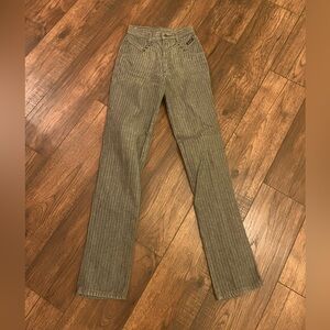 Vintage Rocky Mountain Jeans - Green with Pinstripes